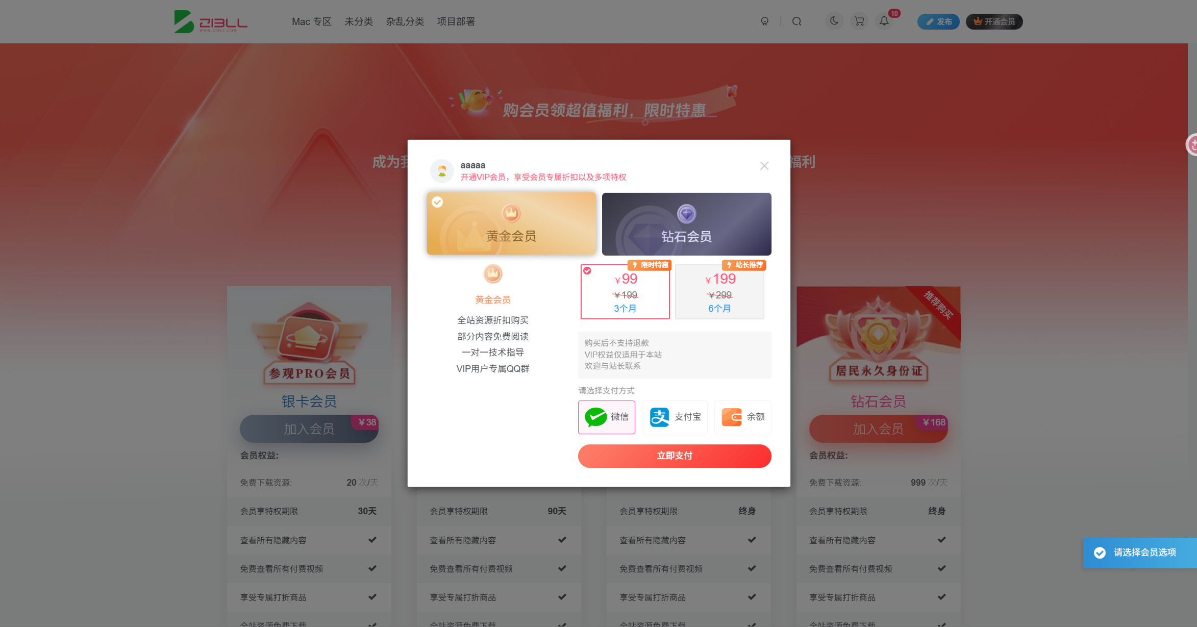 图片[2]-子比主题 – VIP会员页插件v1.0.2-语初博客